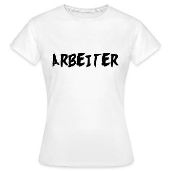 Arbeiter - Frauen T-Shirt - Weiß - Vorne - AI Model Female 172 dark (172cm)