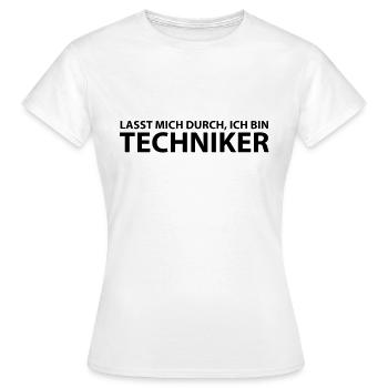 techniker - Frauen T-Shirt - Weiß - Vorne - AI Model Female 172 dark (172cm)