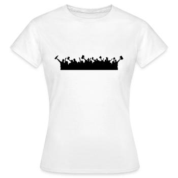 Menschen - Jubel und Bier - Frauen T-Shirt - Weiß - Vorne - AI Model Female 172 dark (172cm)