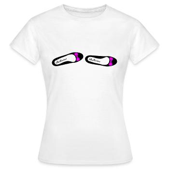 Ballerina 1 - Frauen T-Shirt - Weiß - Vorne - AI Model Female 172 dark (172cm)