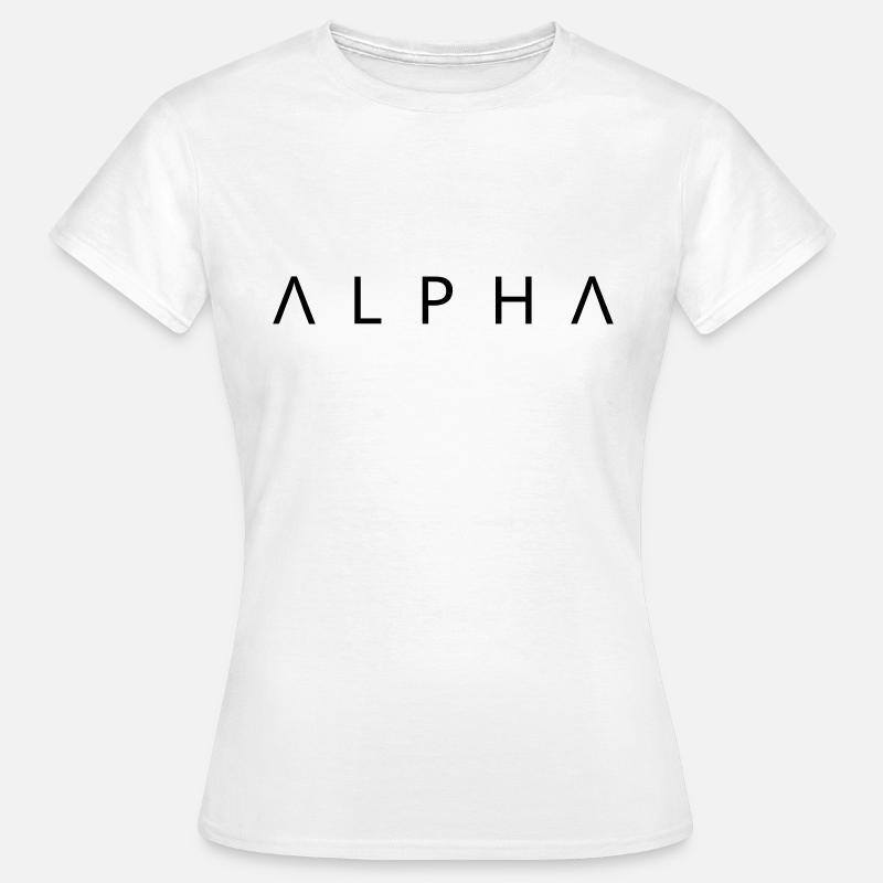 alpha - Frauen T-Shirt - Weiß