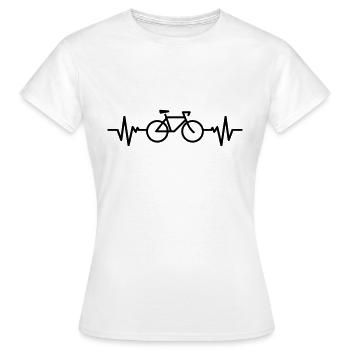 Cyclisme / Vélo - T-shirt Femme - blanc - Devant - AI Model Female 172 dark (172cm)