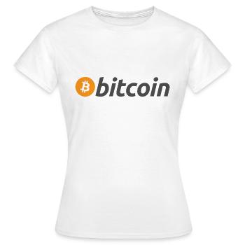 Bitcoin - Women's T-Shirt - white - Front - AI Model Female 172 dark (172cm)