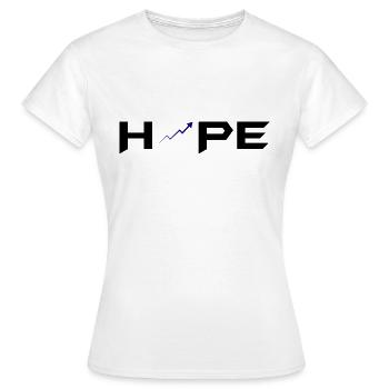 Bitcoin Trading Crypto Stocks - T-shirt Femme - blanc - Devant - AI Model Female 172 dark (172cm)