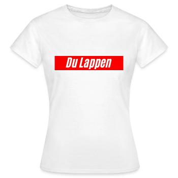 You rag, insult as design - Women's T-Shirt - white - Front - AI Model Female 172 dark (172cm)