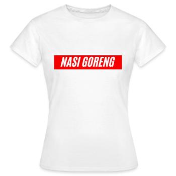 Nasi Goreng, dein Lieblingsessen aus Asien - Frauen T-Shirt - Weiß - Vorne - AI Model Female 172 dark (172cm)