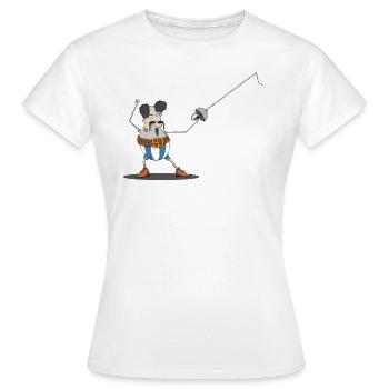 En Garde! - Frauen T-Shirt - Weiß - Vorne - AI Model Female 172 dark (172cm)