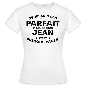 Jean Ein Name, eine Haltung Humor Jean - Frauen T-Shirt - Weiß - Vorne - AI Model Female 172 dark (172cm)