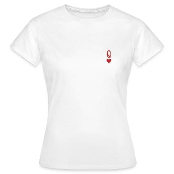 Coeur de reine - T-shirt Femme - blanc - Devant - AI Model Female 172 dark (172cm)