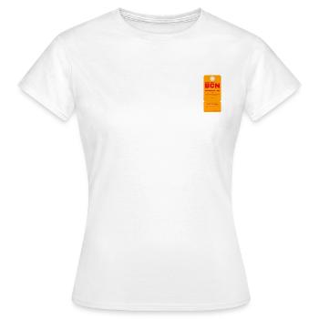 Barcelone - Billet d’avion - T-shirt Femme - blanc - Devant - AI Model Female 172 dark (172cm)