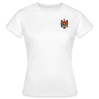 Moldova flag - Women's T-Shirt - white - Front - AI Model Female 172 dark (172cm)