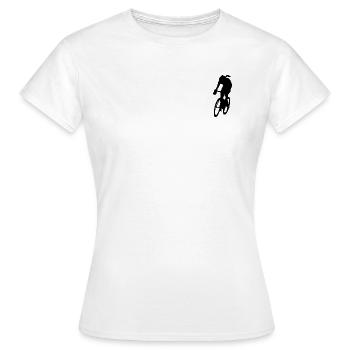 Radsport Freizeit | Fahrrad | Fahrrad - Frauen T-Shirt - Weiß - Vorne - AI Model Female 172 dark (172cm)