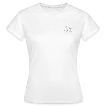 minimalistischer Walkman - Frauen T-Shirt - Weiß - Vorne - AI Model Female 172 dark (172cm)