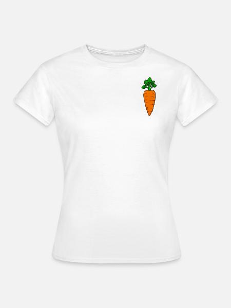 Carotte de dessin animé - T-shirt Femme - blanc