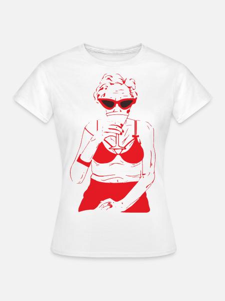 coole oma - Frauen T-Shirt - Weiß