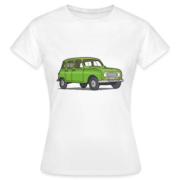 Grüner R4 (Auto) - Frauen T-Shirt - Weiß - Vorne - AI Model Female 172 dark (172cm)