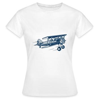 Airplane Airplane Glider - Women's T-Shirt - white - Front - AI Model Female 172 dark (172cm)