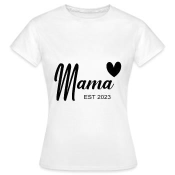 Promoted to Mommy - Women's T-Shirt - white - Front - AI Model Female 172 dark (172cm)