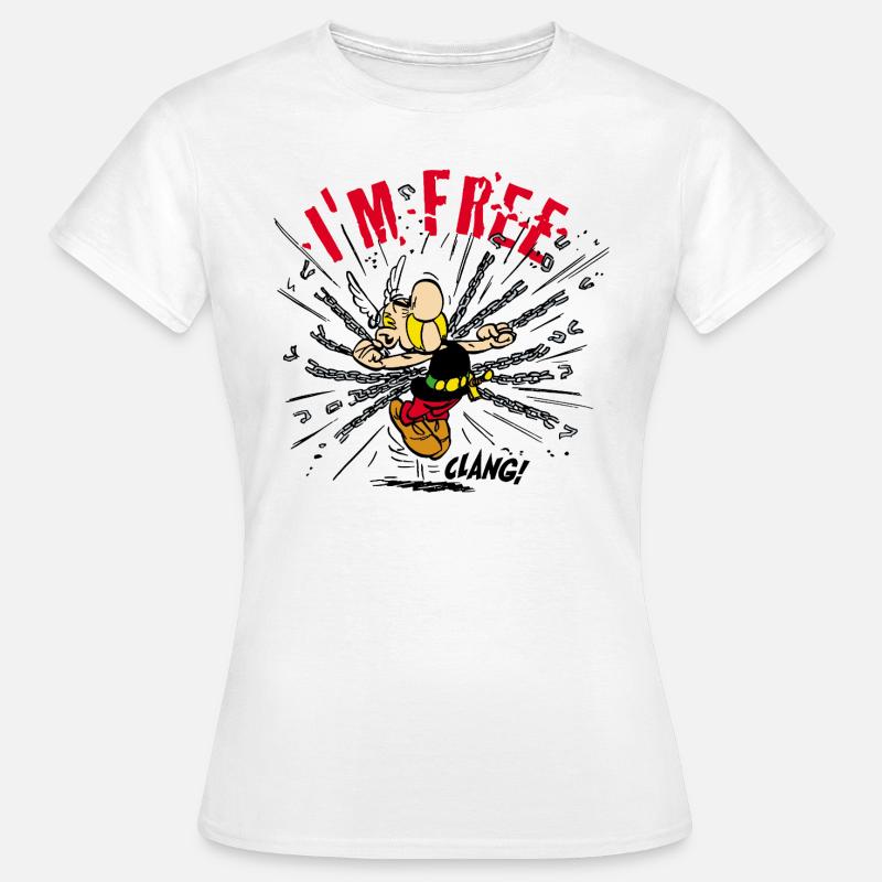 Asterix & Obelix - Asterix 'I'm Free' - Koszulka damska - biały