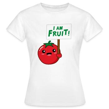 Je suis Fruit - T-shirt Femme - blanc - Devant - AI Model Female 172 dark (172cm)
