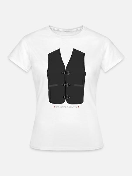 Kutte Tshirt - Frauen T-Shirt - Weiß