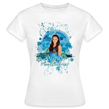 Mako Einfach Meerjungfrau Mimmi - Frauen T-Shirt - Weiß - Vorne - AI Model Female 172 dark (172cm)