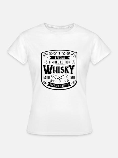 Whiskey Label - Frauen T-Shirt - Weiß