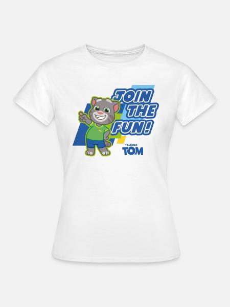 Talking Tom Join The Fun! - Frauen T-Shirt - Weiß