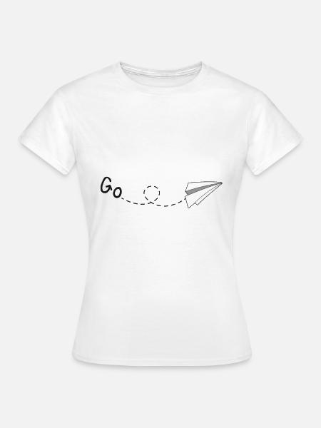 Paper plane paper airplane - Women's T-Shirt - white