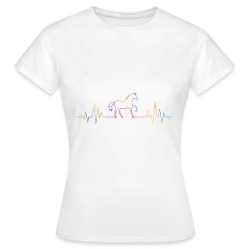 Palpitations de licorne - T-shirt Femme - blanc - Devant - AI Model Female 172 dark (172cm)