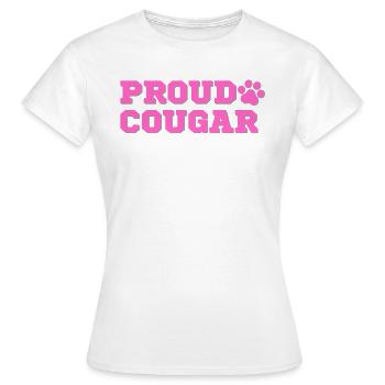 PROUD COUGAR 3 - Women's T-Shirt - white - Front - AI Model Female 172 dark (172cm)