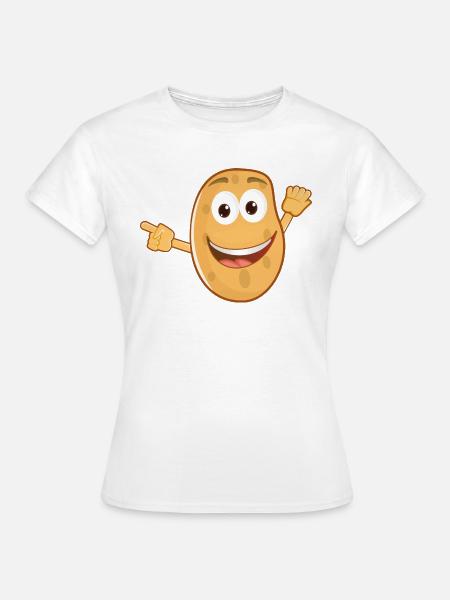 Funny Potato - Frauen T-Shirt - Weiß