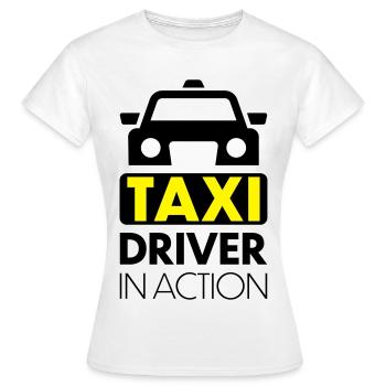 Taxi - T-shirt Femme - blanc - Devant - AI Model Female 172 dark (172cm)
