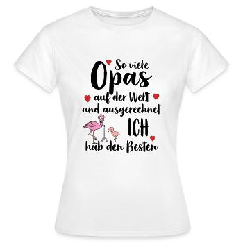 Meilleur grand-père, tant de grands-pères, j’ai le meilleur - T-shirt Femme - blanc - Devant - AI Model Female 172 dark (172cm)