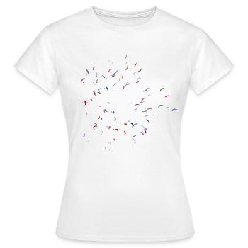 Compétition de parapente Gleitschirm Wettbewerb CP - T-shirt Femme - blanc - Devant - AI Model Female 172 dark (172cm)