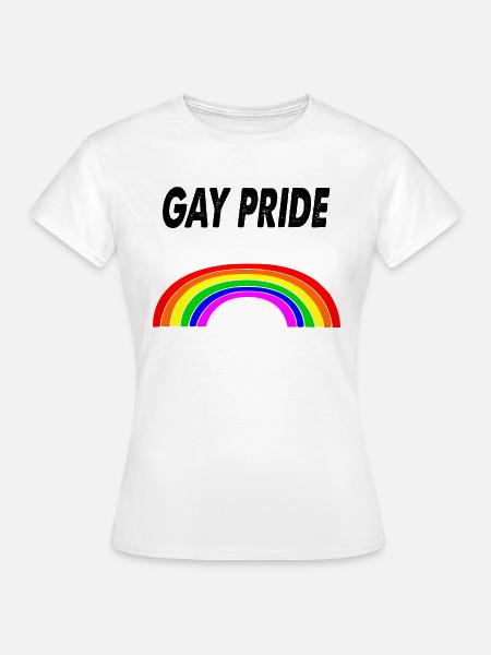 Homosexuell Stolz Flagge - Frauen T-Shirt - Weiß