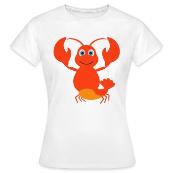 Homard - T-shirt Femme - blanc - Devant - AI Model Female 172 dark (172cm)