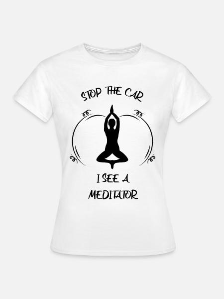 Meditaion - Frauen T-Shirt - Weiß