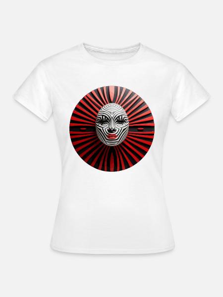 Zebra-Maske - Frauen T-Shirt - Weiß