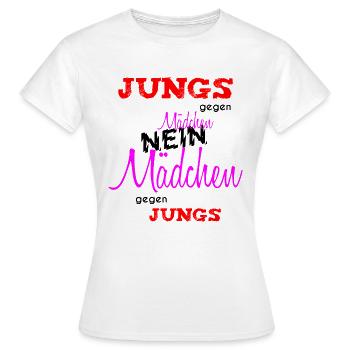 Citation drôle de film entre gars et filles - T-shirt Femme - blanc - Devant - AI Model Female 172 dark (172cm)