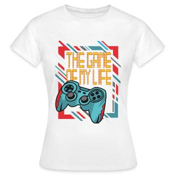 PC Gamer Game Console - Le jeu de ma vie - T-shirt Femme - blanc - Devant - AI Model Female 172 dark (172cm)