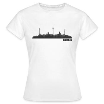 Berlin - T-shirt Femme - blanc - Devant - AI Model Female 172 dark (172cm)