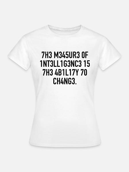 Intelligence - Women's T-Shirt - white