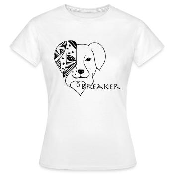 Australian Shepherd Aussie Heartbreaker Gift - Women's T-Shirt - white - Front - AI Model Female 172 dark (172cm)