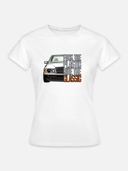 ftp style retro car classic silhoeutte - Frauen T-Shirt - Weiß