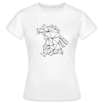 Bayern - Frauen T-Shirt - Weiß - Vorne - AI Model Female 172 dark (172cm)