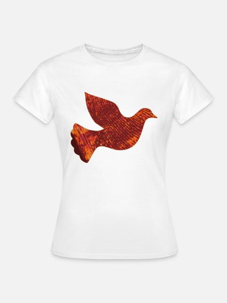 Rote Taube - Frauen T-Shirt - Weiß