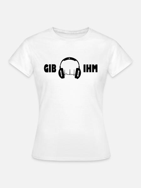 gib ihm kopfhörer exit-shirt - Frauen T-Shirt - Weiß