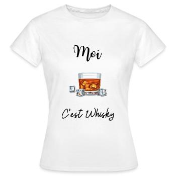 Me c's Whisky - Women's T-Shirt - white - Front - AI Model Female 172 dark (172cm)