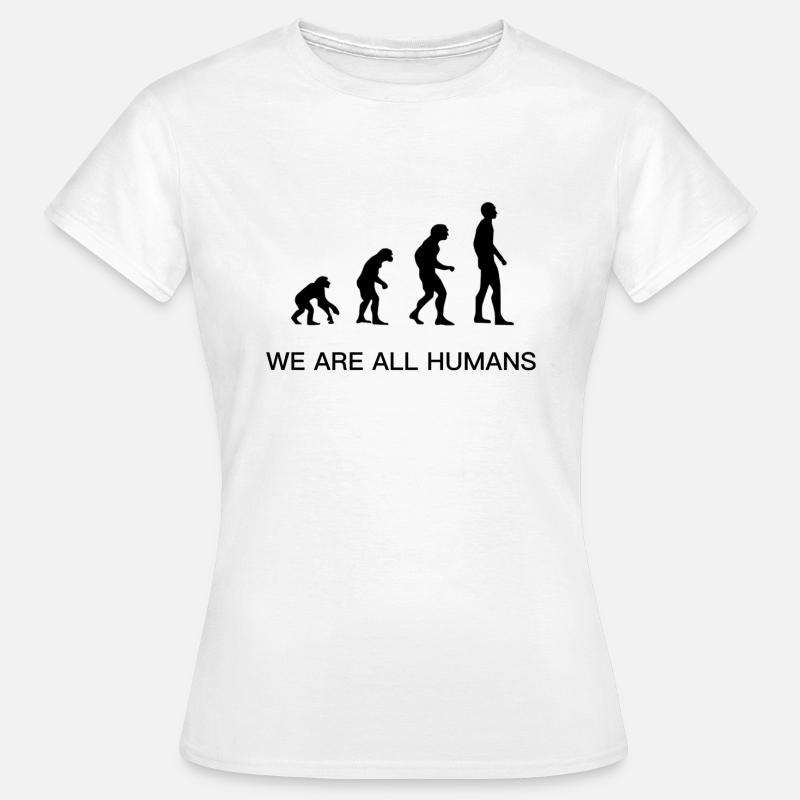 Evolution - Frauen T-Shirt - Weiß